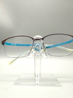 Etnia Barcelona Gent BLBR Eyeglasses Blue Rectangular Semi-Rimless 53-16-141